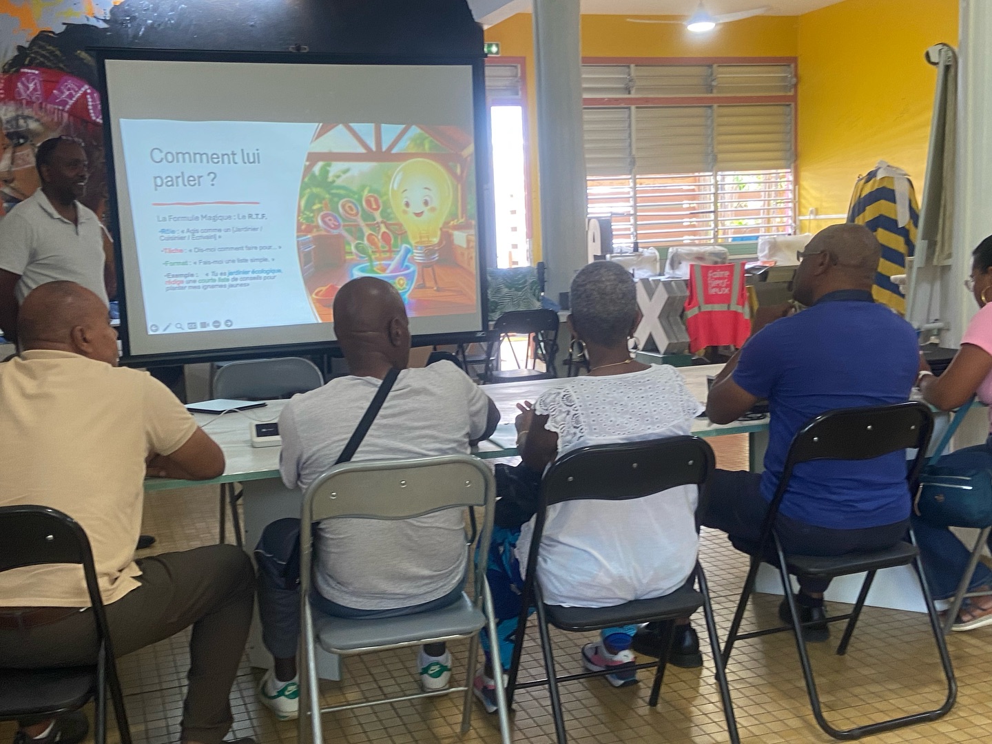 Patrick Mabialah en atelier d'intelligence artificielle